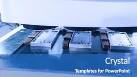  Presentation with industrial robot - Audience pleasing presentation theme consisting of ins navigation computer vision - industrial robot working in phone backdrop and a  colored foreground