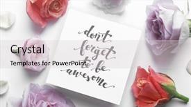  Presentation with awesome - Amazing slides having inscription don't forget backdrop and a lemonade colored foreground