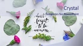  Presentation with awesome - Beautiful theme featuring inscription don't forget backdrop and a lemonade colored foreground