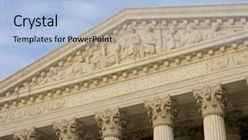  Presentation with united states supreme court - Slide deck consisting of inscription equal justice under law background and a light blue colored foreground