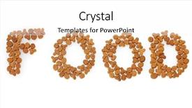  Presentation with free cat - Audience pleasing slide set consisting of inscription food of dry cat backdrop and a white colored foreground