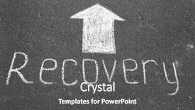  Presentation with waste heat recovery - Cool new PPT theme with inscription recovery with white arrow backdrop and a  colored foreground