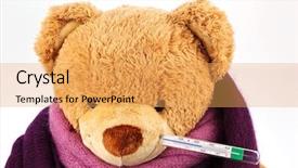  Presentation with mouth - Slide set featuring insect systems - bear plush with a thermometer background and a yellow colored foreground