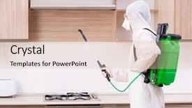  Presentation with pest control - Colorful PPT layouts enhanced with insecticide - professional contractor doing pest control backdrop and a lemonade colored foreground