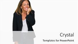  Presentation with anxiety - Beautiful theme featuring insecure manager - beautiful middle age business adult backdrop and a  colored foreground