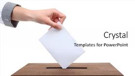  Presentation with anti parasitice for human - Slides having insert - human hand inserting envelope background and a white colored foreground