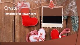  Presentation with christmas frames - Presentation theme featuring  background and a  colored foreground