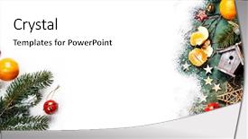  Presentation with white snow - Colorful presentation theme enhanced with  backdrop and a  colored foreground