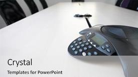  Presentation with conference - Audience pleasing slides consisting of inside a conference room - selective backdrop and a  colored foreground