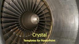  Presentation with turbine - PPT theme consisting of inside a huge airplane turbine background and a  colored foreground