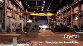  Presentation with ore - Slide deck with inside a iron ore mine background and a  colored foreground