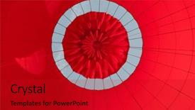  Presentation with balloon - Colorful PPT layouts enhanced with inside a red hot backdrop and a crimson colored foreground