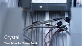  Presentation with case - Slides consisting of inside-an-emptied-or-abandoned background and a ocean colored foreground