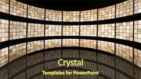  Presentation with dynamic - Slides featuring inside church - dynamic colorful windows background and a tawny brown colored foreground