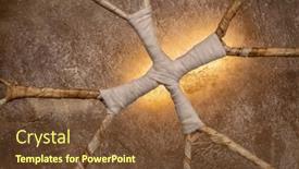  Presentation with shaman - Presentation design consisting of inside-detail-of-a-handmade background and a tawny brown colored foreground