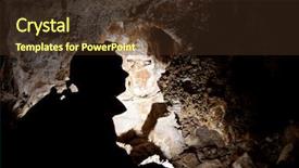  Presentation with rizal in spain - PPT theme with interior earth - caving in zaragoza province aragon background and a tawny brown colored foreground