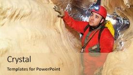  Presentation with rizal in spain - Presentation theme with inside earth - caving in zaragoza province aragon background and a  colored foreground