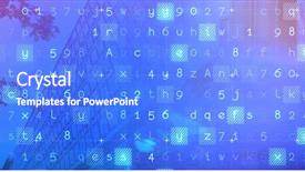  Presentation with server - Slides featuring software architecture - server racks against sky background and a cobalt blue colored foreground