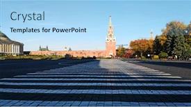  Presentation with russia - PPT theme with inside-moscow-kremlin-russia-travel background and a light blue colored foreground