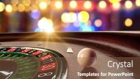  Presentation with spinning wheel - Slide set enhanced with inside-of-a-spinning-roulette background and a tawny brown colored foreground