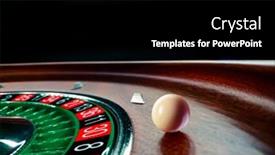  Presentation with spinning wheel - Cool new PPT theme with inside-of-a-spinning-roulette backdrop and a black colored foreground