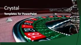  Presentation with spinning wheel - Amazing slide set having inside-of-a-spinning-roulette backdrop and a wine colored foreground