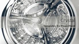  Presentation with drum - PPT theme enhanced with inside-of-a-washing-machine background and a light gray colored foreground