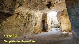  Presentation with few of them placed inside - Theme having inside of agia solomoni catacomb background and a tawny brown colored foreground