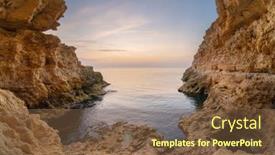  Presentation with beautiful nature - Audience pleasing PPT theme consisting of inside-of-mainsail-beautiful-nature backdrop and a tawny brown colored foreground