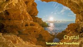  Presentation with beautiful nature - Slide deck consisting of inside-of-mainsail-beautiful-nature background and a tawny brown colored foreground