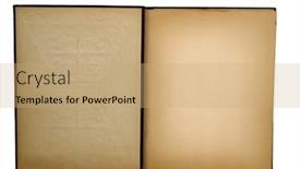  Presentation with scrapbook - Slide deck with inside of old scrapbook background and a coral colored foreground