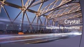  Presentation with china shanghai - Colorful presentation theme enhanced with inside of the garden bridge backdrop and a gray colored foreground