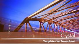  Presentation with china shanghai - Slides consisting of inside of the garden bridge background and a red colored foreground