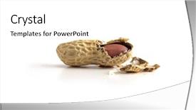  Presentation with peanut shell - Cool new theme with inside revealed peanut shell broken backdrop and a white colored foreground