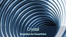  Presentation with metal - Theme enhanced with inside the coiled metal springs background and a ocean colored foreground