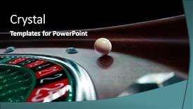  Presentation with roulette wheel - Colorful PPT theme enhanced with inside-the-roulette-wheel-close backdrop and a black colored foreground