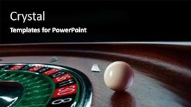  Presentation with roulette wheel - Slide set featuring inside-the-roulette-wheel-close background and a black colored foreground