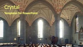  Presentation with church - Cool new slides with colorful arabic textile background in a shop backdrop and a coral colored foreground