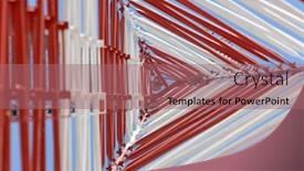  Presentation with antenna - Colorful presentation theme enhanced with inside view of a telkoms antenna pattern backdrop and a coral colored foreground