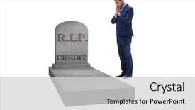  Presentation with difficulty - Cool new PPT theme with insolvency - insolvent businessman having difficulty raising backdrop and a light gray colored foreground