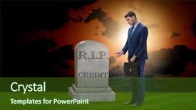  Presentation with difficulty - Slides enhanced with insolvency - insolvent businessman having difficulty raising background and a tawny brown colored foreground