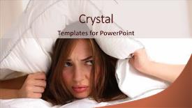  Presentation with ear - PPT theme featuring bed and closing her ear background and a lemonade colored foreground