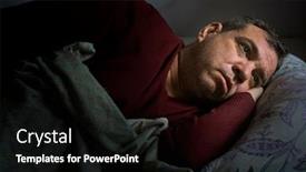  Presentation with insomnia - PPT layouts with insomnia-adult-man background and a black colored foreground