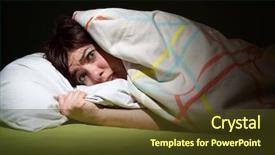  Presentation with insomnia - PPT layouts consisting of insomnia sleeping concept and nightmare background and a tawny brown colored foreground