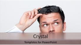  Presentation with inspection - Beautiful slides featuring inspection backdrop and a coral colored foreground