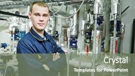  Presentation with hvac system - Cool new presentation design with inspector of fire engineering backdrop and a gray colored foreground