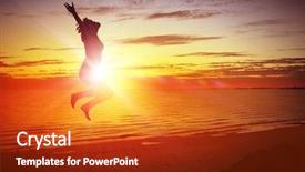  Presentation with city silhouette - Amazing PPT layouts having inspiration free - silhouette of dancer jumping backdrop and a crimson colored foreground