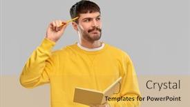  Presentation with inspiration - Colorful presentation enhanced with inspiration-idea-and-people-concept backdrop and a yellow colored foreground