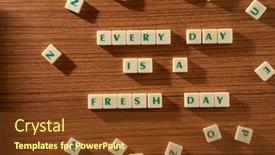  Presentation with quote - Slide deck having inspirational-motivating-quote-every-day background and a tawny brown colored foreground