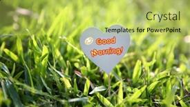  Presentation with motivational - Presentation design with inspirational-motivational-quote-good-morning background and a yellow colored foreground